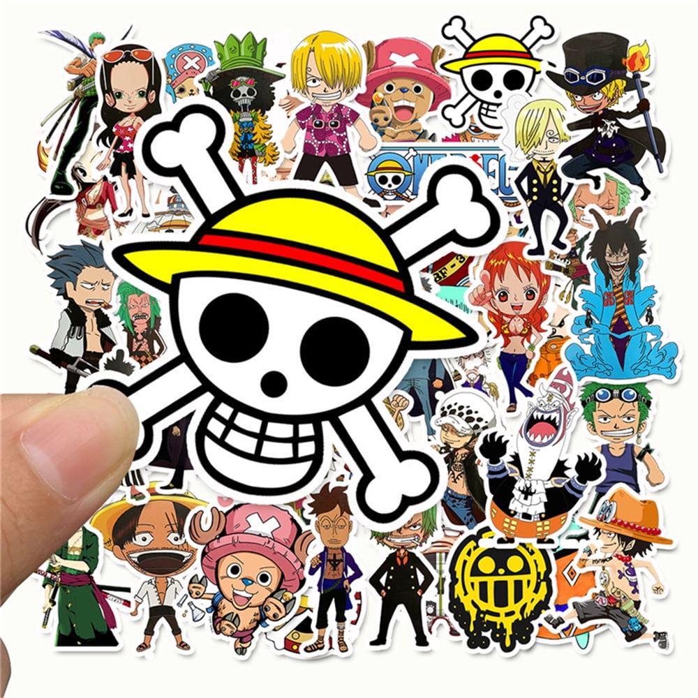 Anime Stickers for Kids Teens Adults 100 Pcs Vinyl Cartoon Mix Decals for Laptop Skateboard Guitar Luggage Water Bottle 