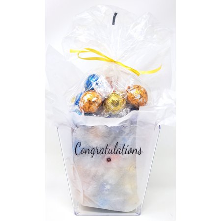 Putt Pantry Gift Set of 2 lbs of Lindt Lindor Truffles approx 75 pcs - Congratulations Gift containing Assorted Truffle Flavors