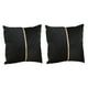 thumbnail image 2 of Yuarrent 2 unids/set funda de cojín de sofá duradera y para una comodidad duradera poliéster resistente a las arrugas Decoración del hogar negro, 2 of 6