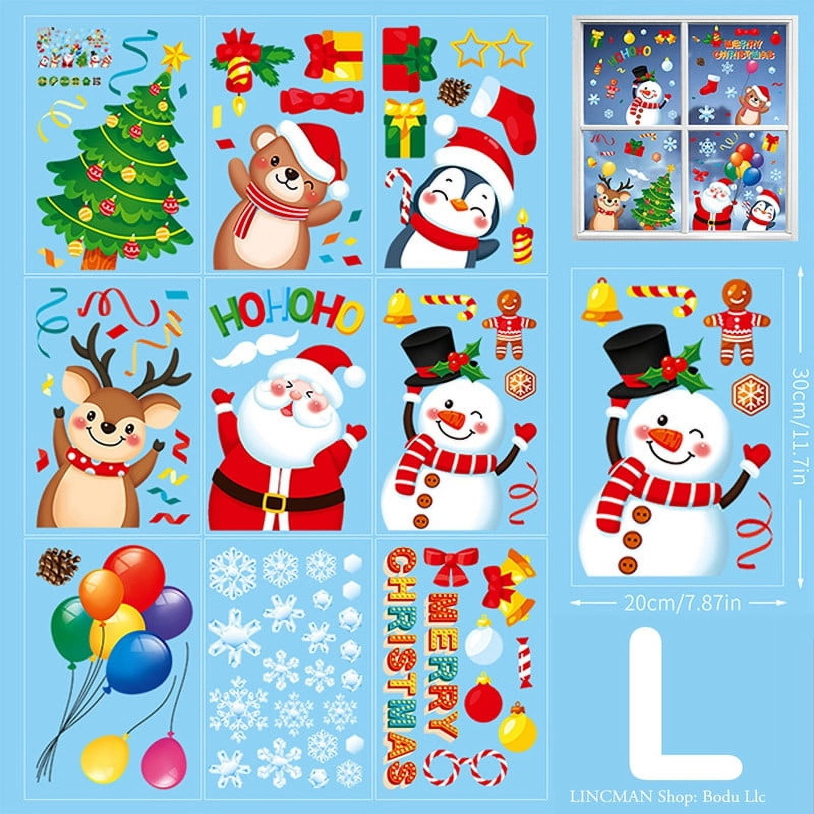 155pcs White Snowflakes Window Decorations Clings Decal Stickers Ornaments for Christmas Frozen Theme Party New Year Supplies