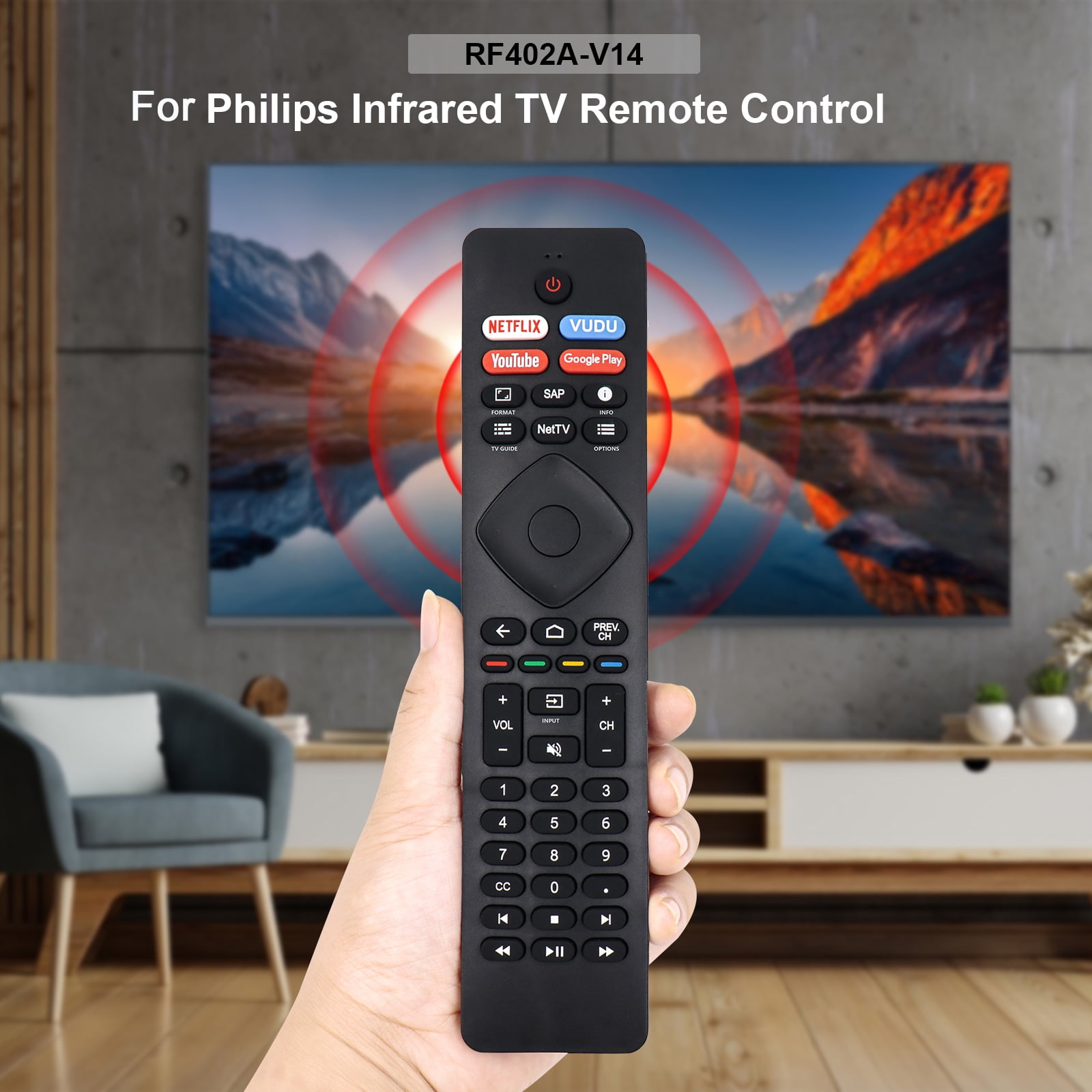 Mando a Distancia para Philips 4K TV 50PUS6754/12