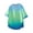 Blue, variant on WIZUTIZ Mens Gradient T-Shirt Short Sleeve Workout Muscle Gym Tee Summer Casual Fashion Slim Fit Crewneck Athletic Tops