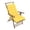Yellow, variant on Taotanxi Outdoor Chair Cushions Set of 2 for Patio Furniture, Waterproof Tufted Overstuffed Patio Furniture Cushions, Thick Outdoor Seat Cushion, 18.9" X 18.9" X 5", Purple