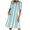 Green 231, variant on Henpk Summer Dresses for Women Striped T Shirt Dress Casual Midi Dress Short Sleeve Sundress with Pockets Round-Neck Fashion Casual Temperament Pullover Short Sleeve Print Casual Loose Pocke Green XL