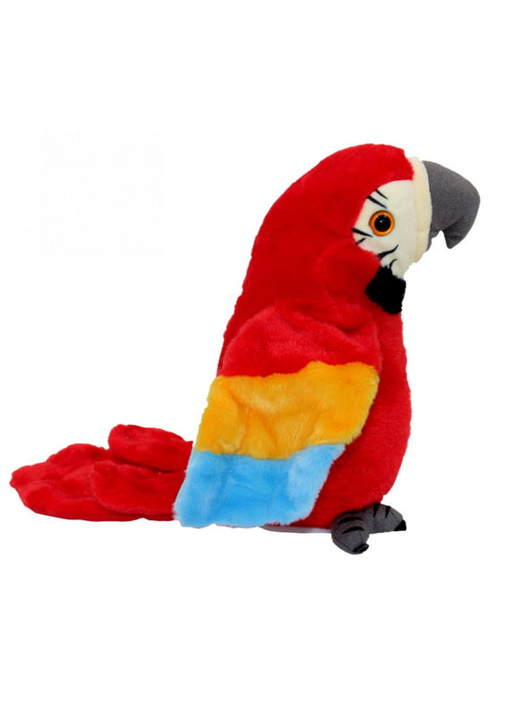EQWLJWE Talking Parrot Repeats What You Say Mimicry Pet Toy Plush Buddy Parrot Children Gift
