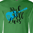 thumbnail image 4 of Inktastic Rock and Roll Lives with Blue Guitar Long Sleeve T-Shirt, 4 of 5