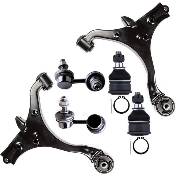 CCIYU Lower Ball Joint Left Right Lower Control Arm Left Right Stabilizer/Sway Bar Link fit for 2001-2005 for Acura EL for Honda Civic 6pcs Suspension Kit