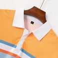 thumbnail image 4 of MQLKF Mens Printed Checked Striped Shirt Sport Shirt Short Sleeve Top Stylish Comfortable Breathable Handsome Men's Polo Shirt, 4 of 8