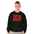 thumbnail image 5 of No Meat Vegetarian Vegan Cute Veggie Sweatshirt for Men or Women Brisco Brands S, 5 of 5