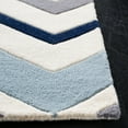 thumbnail image 3 of SAFAVIEH Chatham Wilfred Geometric Wool Area Rug, Ivory/Dark Gray, 5' x 8', 3 of 10
