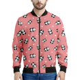 thumbnail image 3 of Chaqueta de vuelo con estampado 3D de panda de dibujos animados kawaii para hombre y mujer, estilo harajuku, hip hop, unisex, estilo callejero, 3 of 5