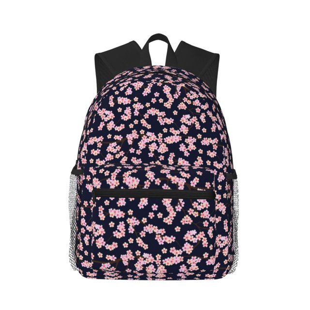 Disketp Flower Mochila Ligera Clásica con Múltiples Bolsillos, Mochila Casual para Hombre y Mujer, Ideal para Escuela, Trabajo y Viajes