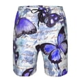 thumbnail image 3 of Pofeuu Butterflies Prin Men's Swim Trunks Quick Dry Bathing Suit Swimming Board Shorts Mesh Lining Beach Swimwear-Large, 3 of 6