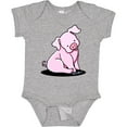 thumbnail image 3 of Inktastic Sitting Pig Boys or Girls Baby Bodysuit, 3 of 5