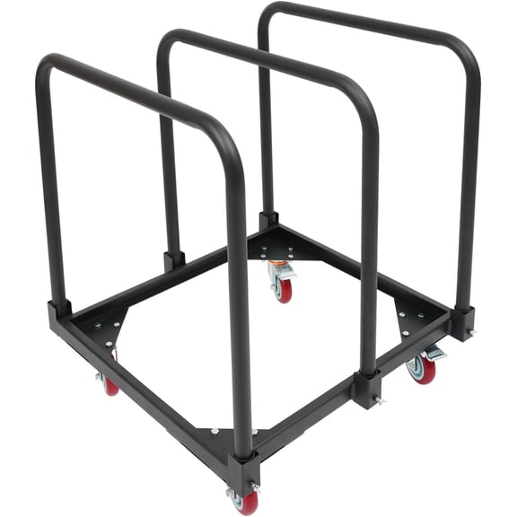 3-Pole Panel Cart, Heavy-Duty Folding Table Cart, Drywall Dolly with 4 Universal Wheels for Party Events Factory Hotel Warehouse, 200lbs