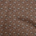 thumbnail image 1 of oneOone Rayon Brown Fabric Bird Sewing Craft Projects Fabric Prints By Yard 56 Inch Wide, 1 of 5