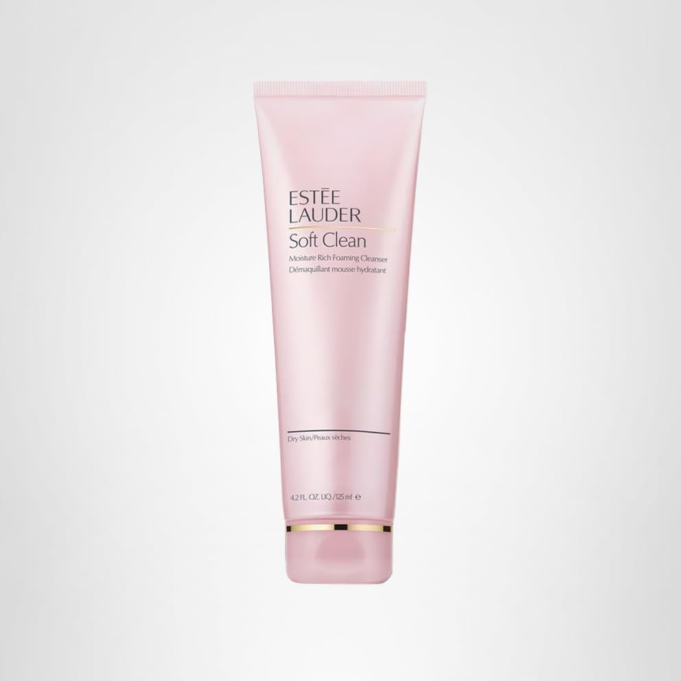 Estee Lauder Soft Clean Moisture Rich Foaming Face Wash Cleanser, 4.2 Ounce