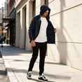 thumbnail image 5 of Smawell Men Hooded Multi Pocket Cargo Windbreaker Jacket, 5 of 6
