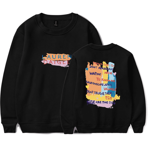 Lauren Daigle Merch Sweatshirt Brushstroke Tracklist Crewneck Men Women Long Sleeve Hoodie Streetwear Pullover