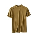 thumbnail image 1 of Économies d'Été BOVXNPU Hauts d'Été pour Femmes, Grande Taille Hauts Décontractés pour Femmes, T-Shirt Col Rond Uni Demi-Haut T-Shirt de Base Haut Col Rond/chemise, 1 of 3