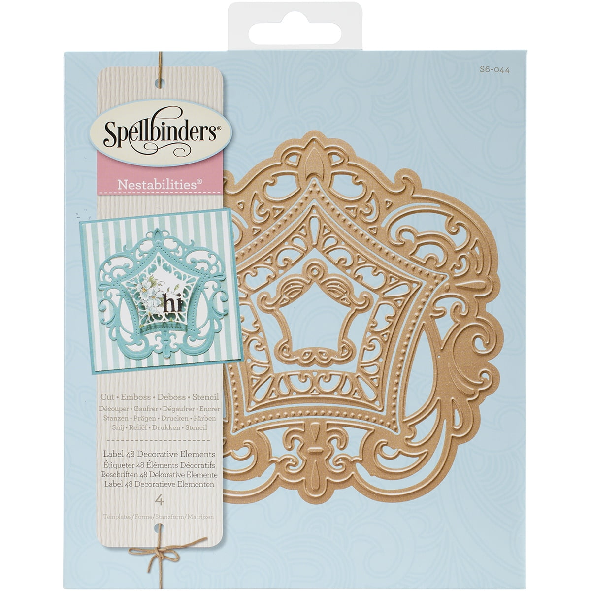 Spellbinders Nestabilities Decorative Elements Dies -Labels 48 Deco Element - Walmart.com ...