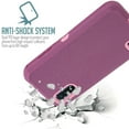 thumbnail image 3 of for Samsung Galaxy A01 A015 Heavy Duty Case Phone Case Layer Full-Body Rugged Clear Back Case Drop Resistant Shockproof Case with Built In Screen Protector (Purple Rose), 3 of 4