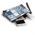 thumbnail image 6 of Leather Clutch 8 X 5. 5 In Wrist Strap And Hand Bag Easy To Carry Lightweight Waterproof And Durable Aliceblue Geometric Patterns_3, 6 of 6