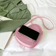 thumbnail image 4 of Bolso de corazón lindo, bolso de hombro cruzado con corazón, bolsos de hombro de cuero de PU para mujer, 4 of 5