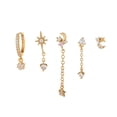 thumbnail image 4 of 5 Count Teen Girls Dangle Earrings Ear Studsl with Different Shape Valentine Day Yuyangstore Pendiente de arete, 4 of 4