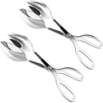 thumbnail image 1 of Juego de 2 pinzas de cocina de acero inoxidable, pinzas para ensalada, tijeras, pinzas para alimentos, pinzas para utensilios para pan, pasteles, buffet, barbacoa, pastelería, 1 of 5