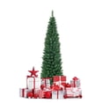 thumbnail image 1 of Lápiz Goflame con forma de árbol de Navidad, delgado, 1,5 m, con soporte de metal, PVC verde, 1 of 9