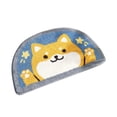 thumbnail image 2 of 40x60cm Semi-Circular Quick-Dry Bathroom Mat, Anti-Slip Absorbent Toilet Rug, Machine Washable Sanitary Floor Pad for Shower, 2 of 2