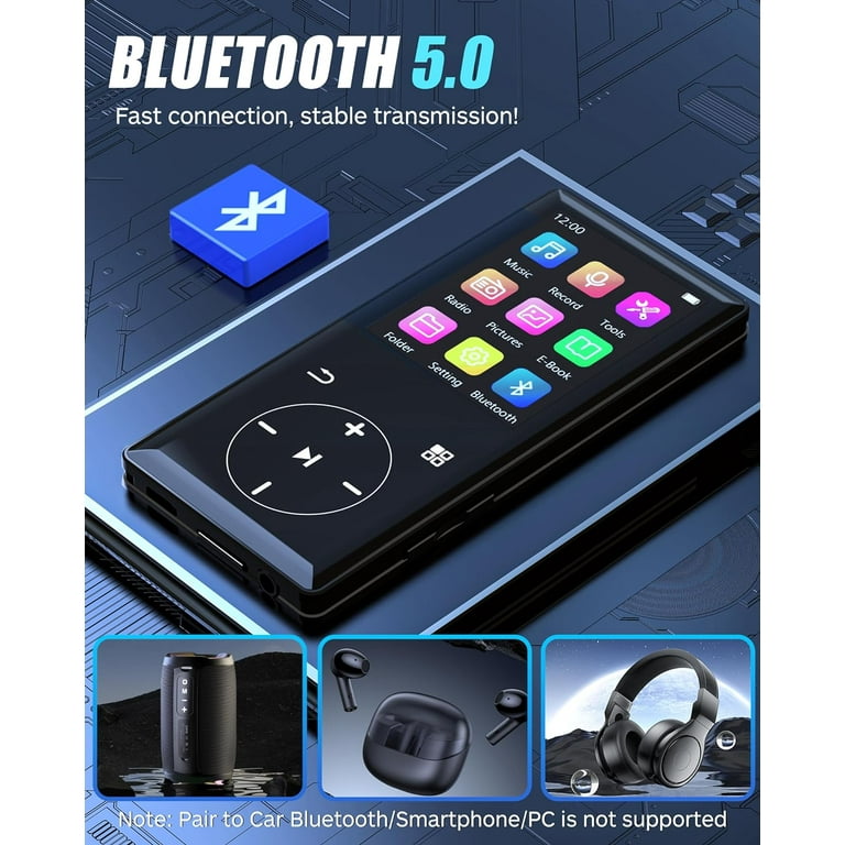 MUSICOZY 96GB MP3 Player with Bluetooth - Portable Mp3 Music