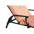 Mainstays Belden Park Cushion Steel Outdoor Chaise Lounge Orange