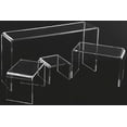 thumbnail image 3 of T'z Tagz Clear Acrylic Riser Showcase Display Stand 4-Inch-Deep Set, 3 of 3