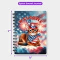 thumbnail image 5 of Abyssinian Patriotic Welcome for 4Th of July Independence Day Spiral Bound Journal Cat Lover Kitten Owner Gifts 5x7in Spiral Notebook - 00010, 5 of 5
