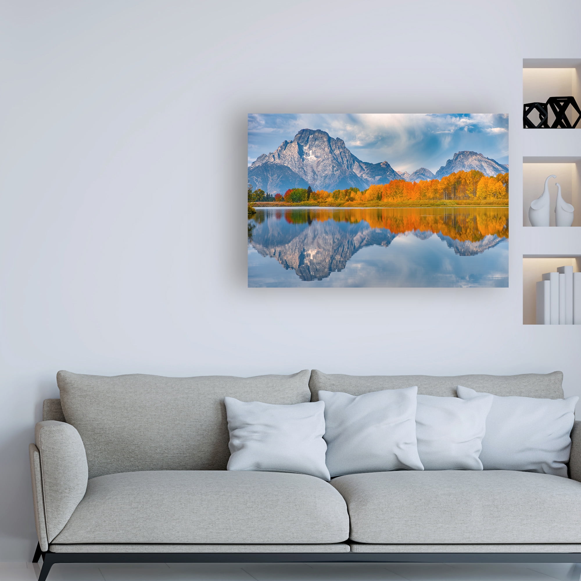 Trademark Fine Art 'Oxbows Autumn' Canvas Art by Darren White Photography