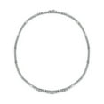 thumbnail image 2 of BERRICLE Sterling Silver Vintage Inspired Art Deco Baguette Cut Cubic Zirconia CZ Statement Graduated Tennis Necklace for Women, Rhodium Plated, 2 Piece, 2 of 19