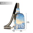 thumbnail image 2 of Penguins Iceberg Sky Crossbody Bags Backpack Chest Bag Shoulder Bag Waist Bag for Outdoor Travel Hiking Fitness Cycling, 2 of 7