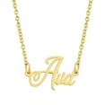 thumbnail image 1 of KISPER 18K Gold Plated Stainless Steel Personalized Name Pendant Necklace, Ava, 1 of 6