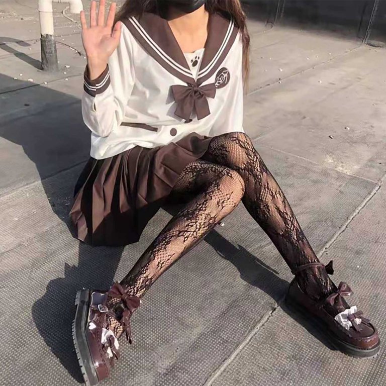 15 pairs Women s Pattern Tights Fishnet Ribbon Floral Print