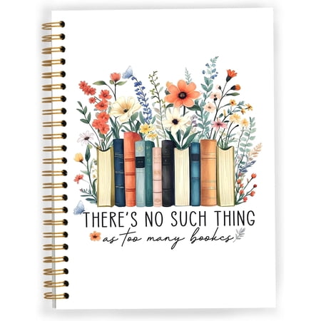 Reading Journal for Book Lovers Gifts for Readers Book Lovers Spiral Notebook Bookish Reading Journals for Writing 5.5x8.3 Inch