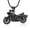 Black, variant on Motorcycle Urn Necklace for Men Women Ashes Cremation Jewelry Stainless Steel Keepsake Memorial Pendent for Ash Holder