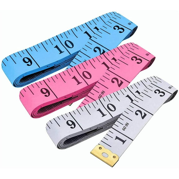 Phinus 3 Pack Measuring Tape, Tape Measure for Body Double Scale Measurement Tape for Sewing, Body, Tailor 60 Inch/ 150 cm
