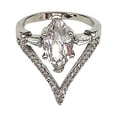 thumbnail image 4 of Fiudx Anillo Elegante, Alianza de Boda con Un Diseño Espectacular, Joya de Compromiso Única, Hermoso Regalo de Aniversario, Ideal para Ocasiones Especiales, Un Gesto Romántico, Disponible En Varios T, 4 of 6