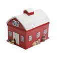 thumbnail image 4 of The Pioneer Woman Red Stoneware Dishwasher Safe Cookie Food Storage Jar, 4 of 5