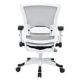 thumbnail image 4 of Managers White Office Chair with Padded Mesh Seat, 4 of 6
