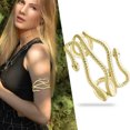 thumbnail image 2 of Cleopatra-brazalete con forma de serpiente para hombre y mujer, brazalete grande y ancho, joyería de Anime indio, 2 of 5
