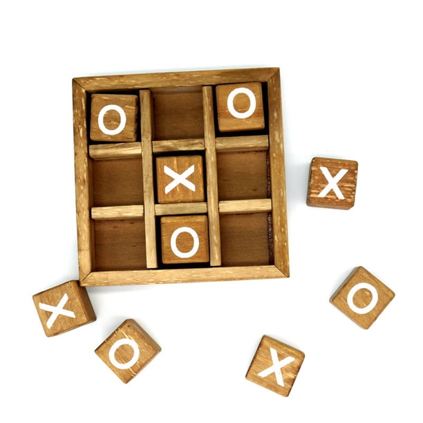 Juego de Tic Tac Toe para ni?os y juegos de mesa familiares 3D Travel of Living Room Decor y Coffee Top Table Games Decor Family Games Night Classic Board TicTacTo ZefeiWu 8390605283222