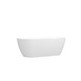 thumbnail image 2 of 67'' Glossy Acrylic Freestanding Soaking Bathtub with Classic Slotted Overflow and Toe-tap Drain in Chrome, 2 of 24
